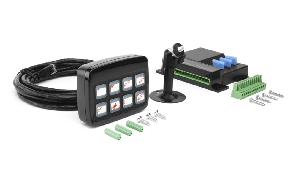 Painel de controlo Cell2 SW830 para gestão dos equipamentos de sinalização da viatura