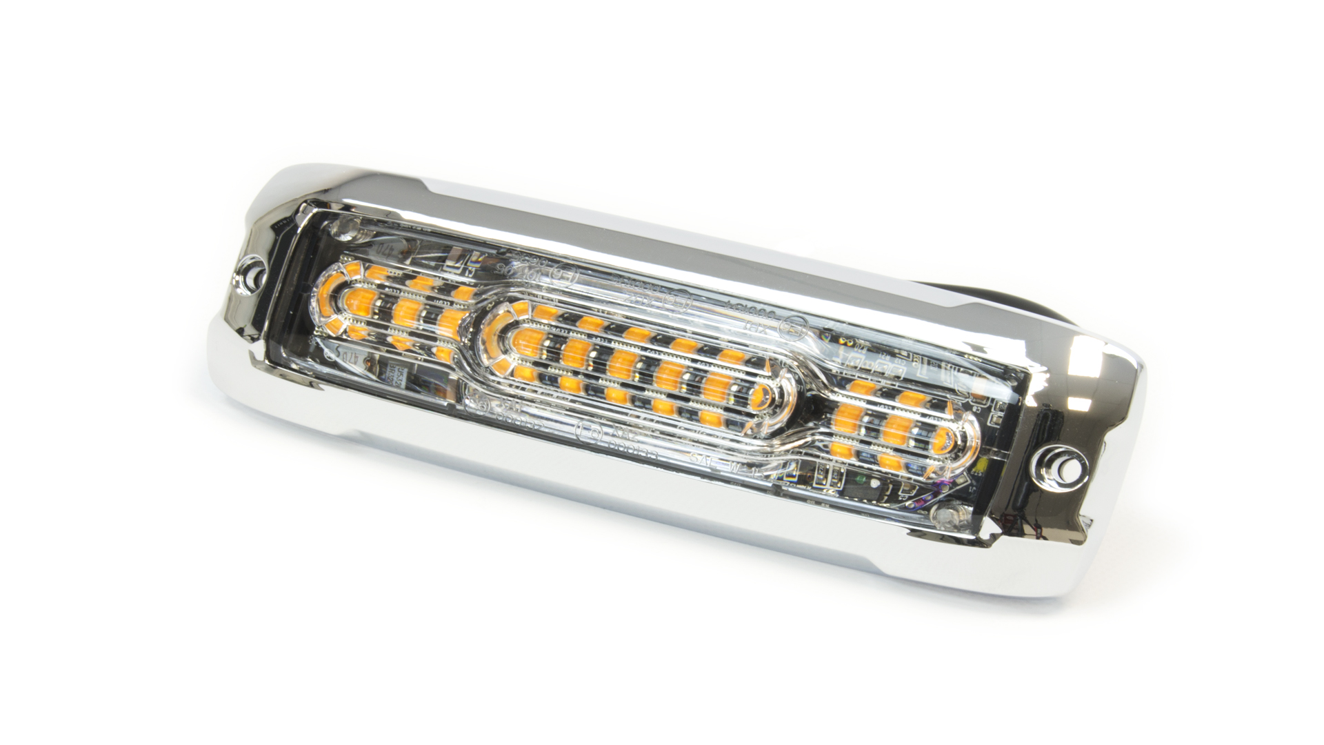 XT12 Warning Lighthead (Surface) - AC (Chrome Bezel)