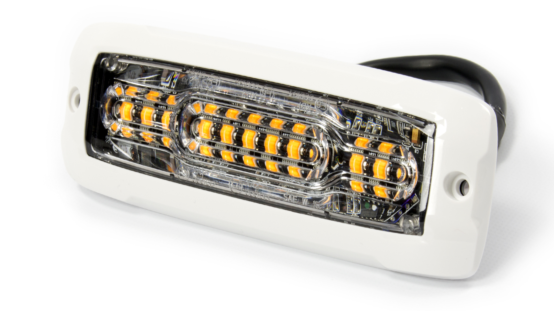 XT12 Warning Lighthead (Surface) - WC (White Bezel)