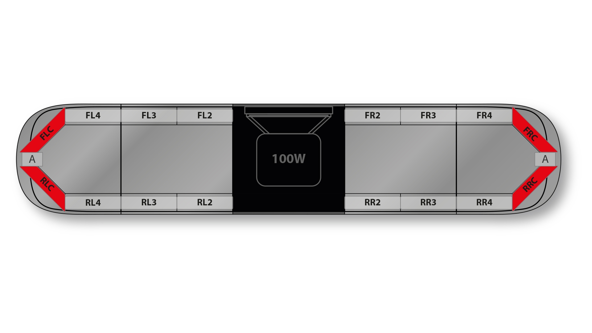 Aegis HE H002 Speaker 1522mm (60) - RK (24VDC)