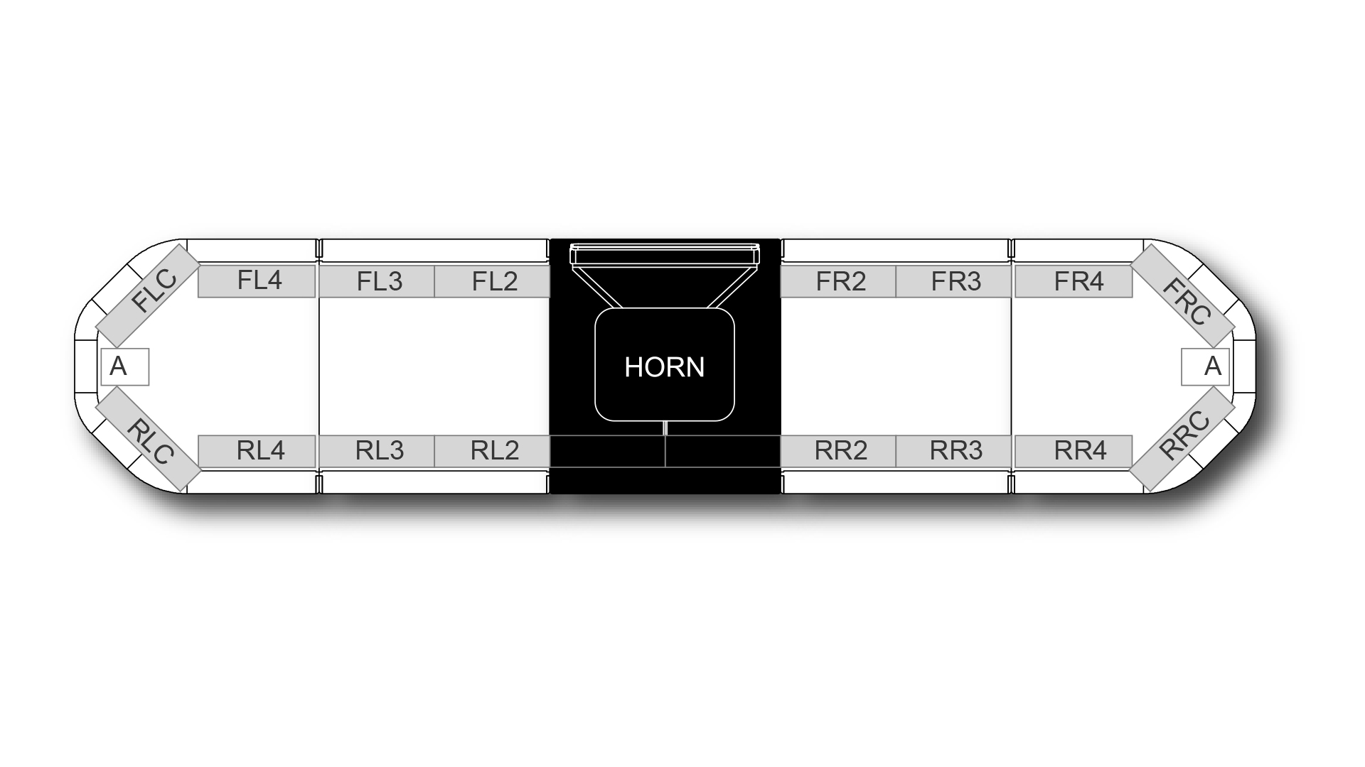 Legion HE H002 Speaker 1537mm (60.5) - RR (12VDC)