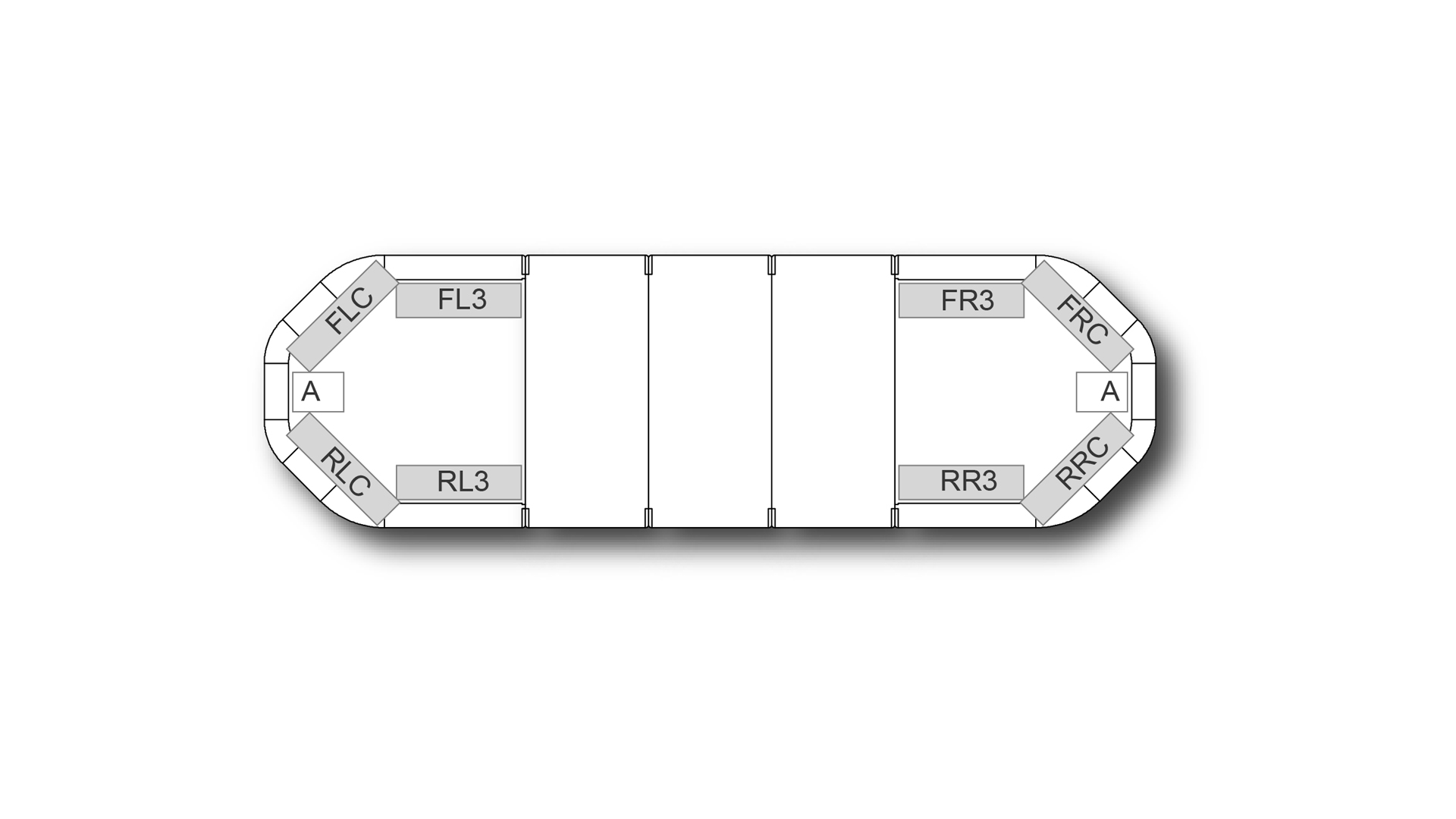Legion FIT Illuminated Centre 1087mm (43) - AA (24VDC)