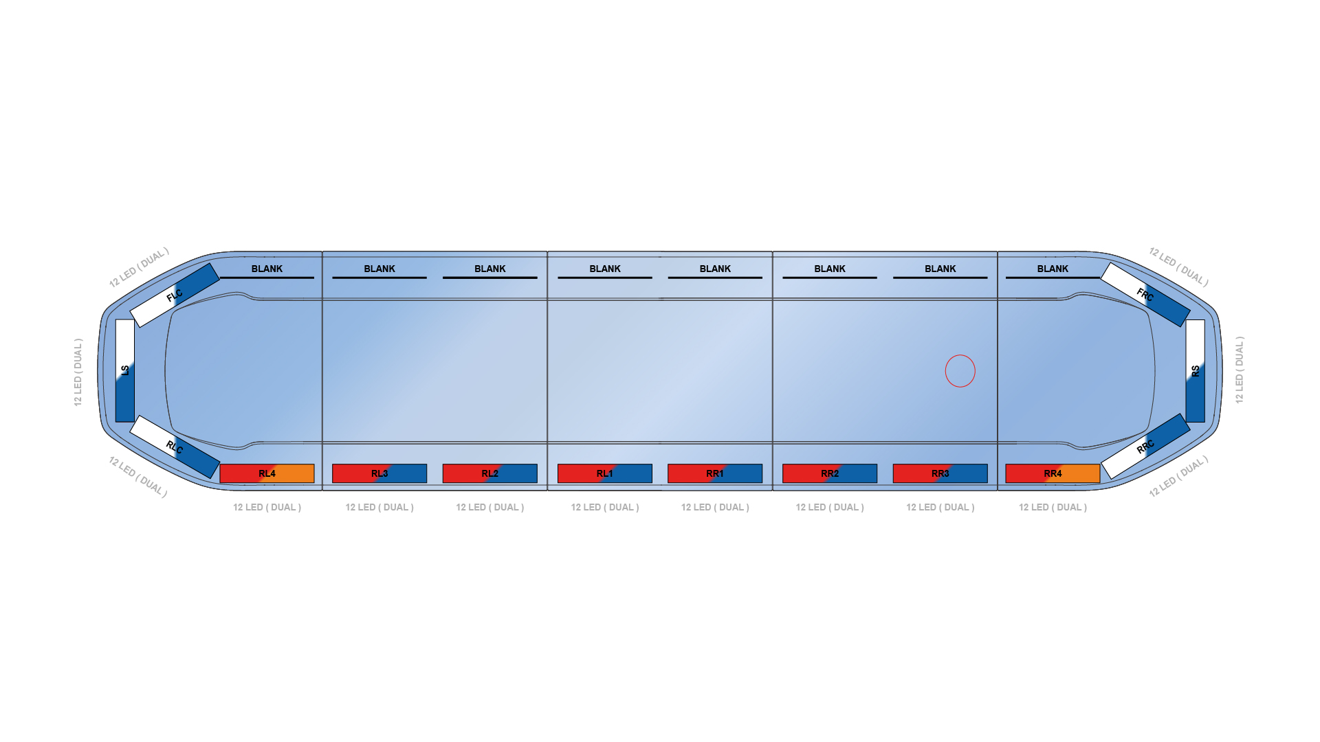 Raiden HE Dual Colour Lightbar 1523mm (60) - BWB - 06660024